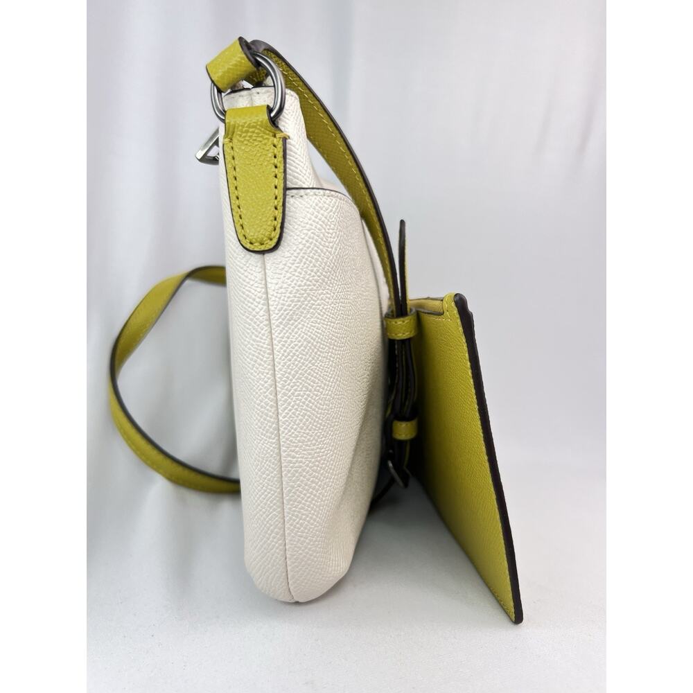 COACH F28382 East West Pop Crossbody Bag Chalk White Lime Olive Green Pouch - Picture 16 of 16